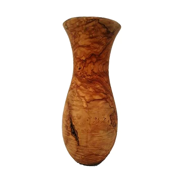 Vase in olive wood