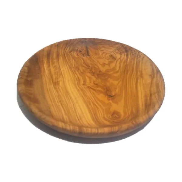 Round Plate in olive wood
