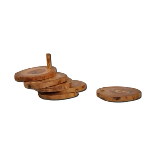 Coaster Set (6) in olive wood