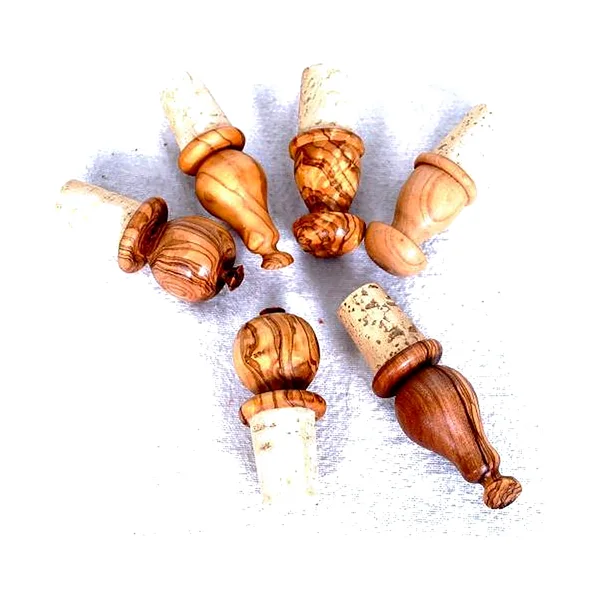 Bottle Stoppers in olive wood