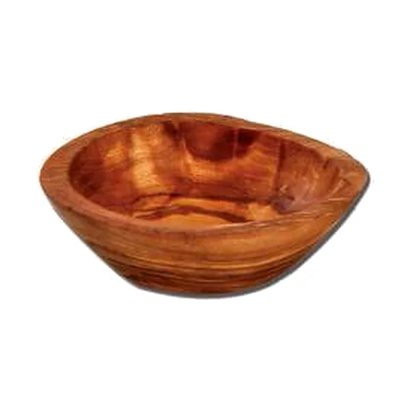 Rustic Round Bowl in olive wood